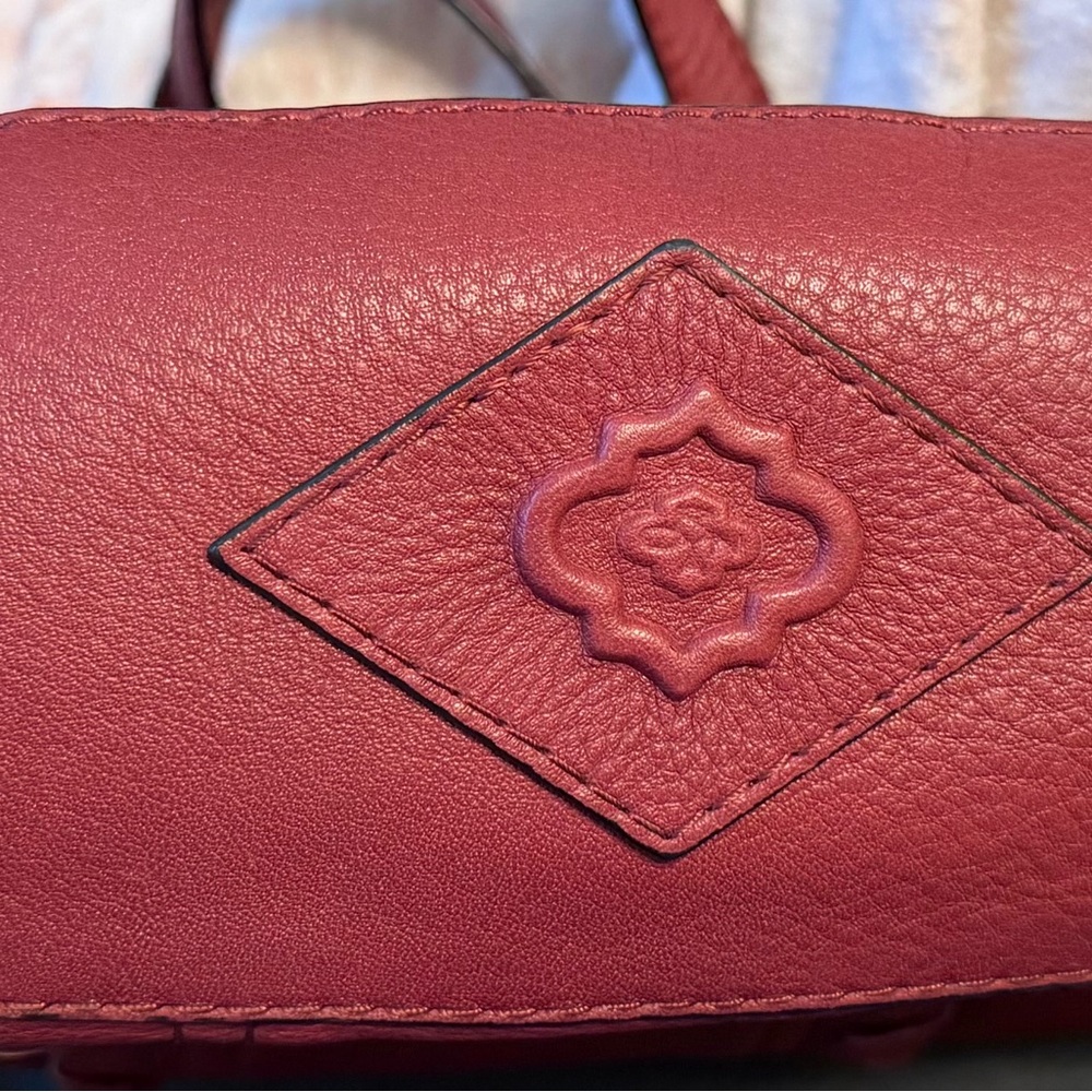 orYANY Burgundy Cassie Leather Satchel Shoulder Crossbody EUC - Picture 13 of 13